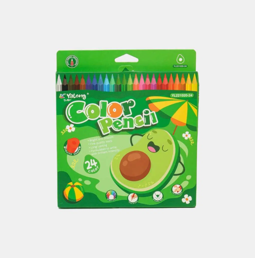 ფერადი ფანქარი 18ფერიანი  YL221020-18