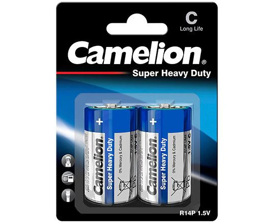 ელემენტი 1025 Camelion Super HD ლურჯი C , 2ც შეკრა R14P-BP2B