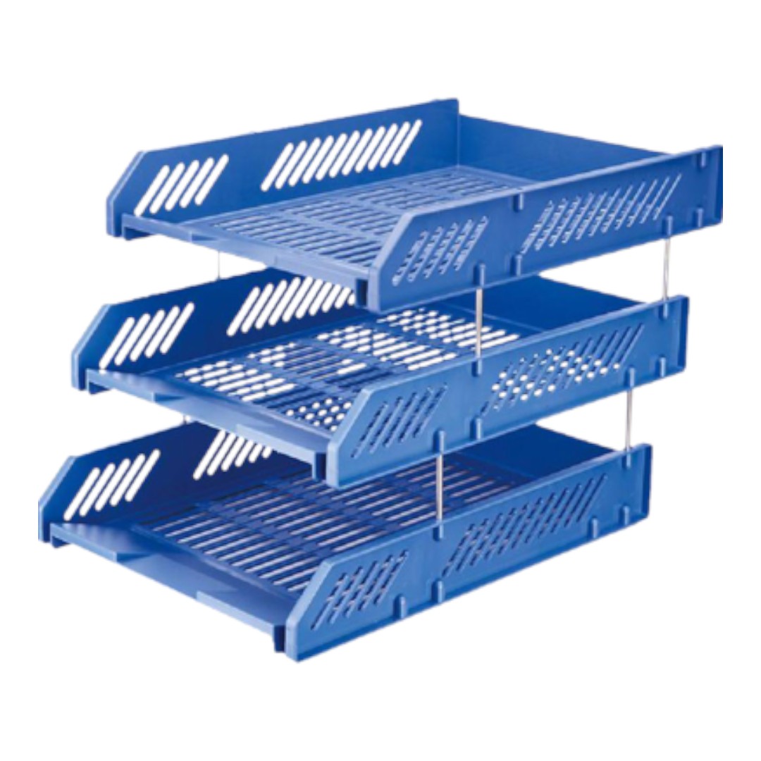 პლასტმასის 3სართულიანი თარო ლურჯი M&G ADM945B2