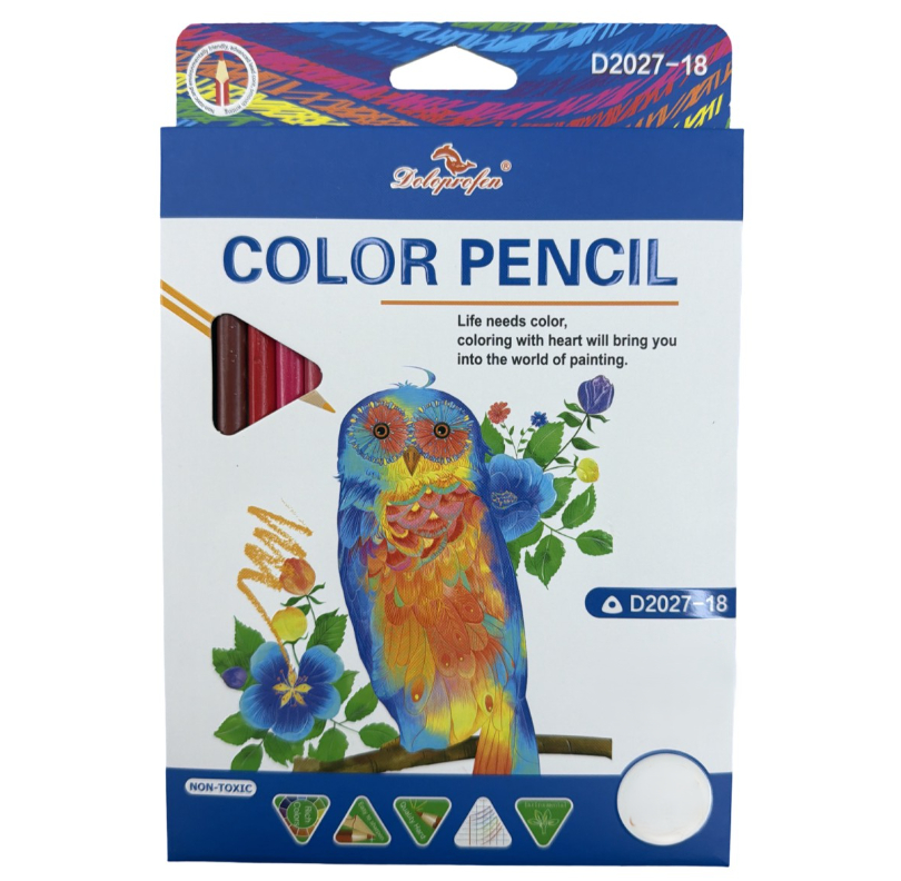 ფანქარი ფანქარი 12 ფერიანი  doloprofen  D2027-3