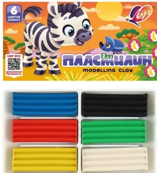 პლასტელინი 6ფ. LUCH "Zoo" (48) 30С 1810-08