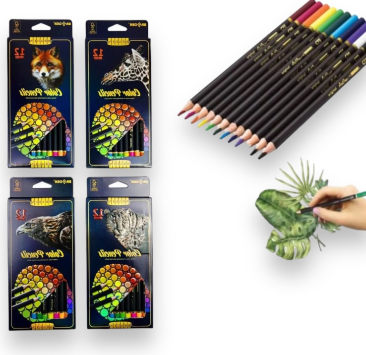 ფერადი ფანქარი 12 ფერიანი 8038-12