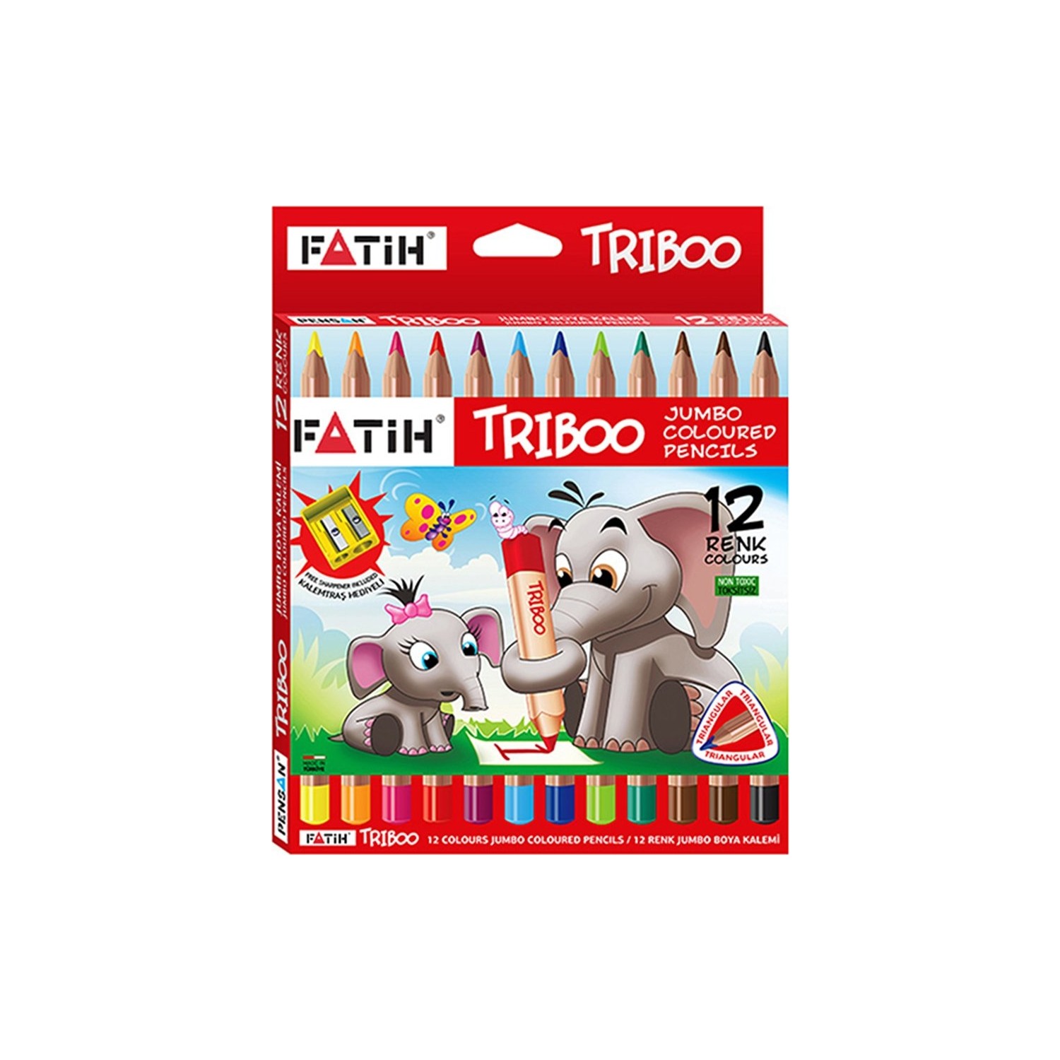 ფანქარი 12ფ ხის ჯუმბო FT-12