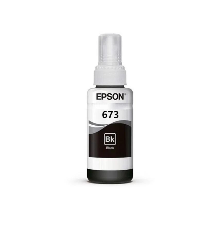 პრინტერის მელანი შავი INK - Epson T673 Genuine (BK) L800(C13T67314A) 70ml