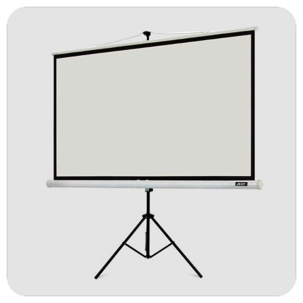 პროექტორის ეკრანი 72 ინჩი