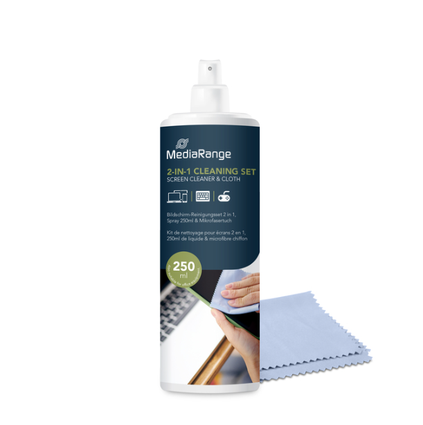 საწმენდი Screen cl. liquid+cloth, 250ml MR721MediaRange 4260057126054