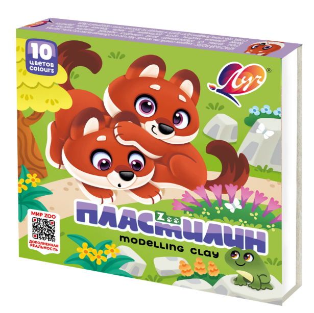 პლასტელინი 10ფ. LUCH "Zoo" (20) 29С 1721-08