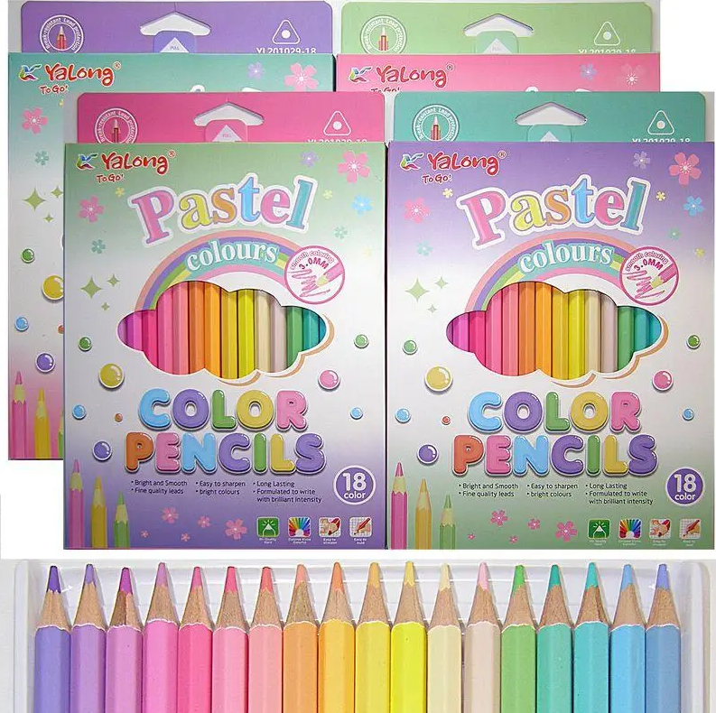 ფერადი ფანქარი  18ფერიანი YL201029-18