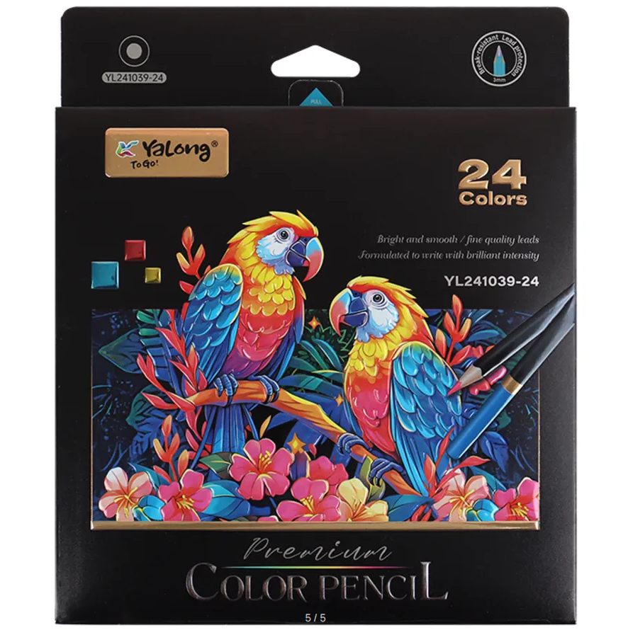 ფერადი ფანქარი 24ფერიანი  YL241039-24