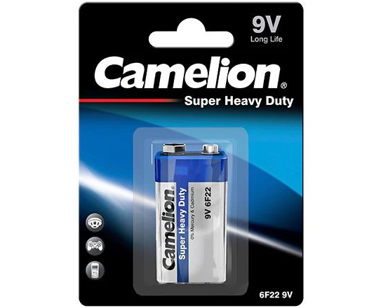 ელემენტი1094 Camelion Super HD ლურჯი 9V , 1ც შეკრა 6F22-BP1B
