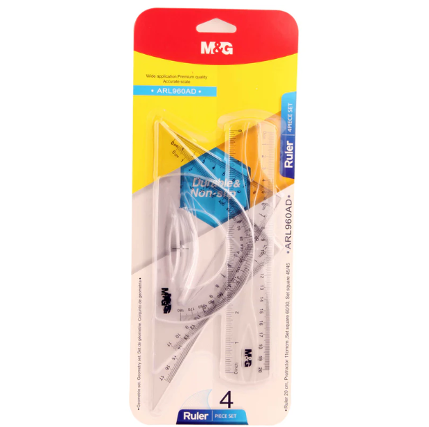 სახაზავების ნაკრები 30სმ 4ცალიანი M&G ARL960AC