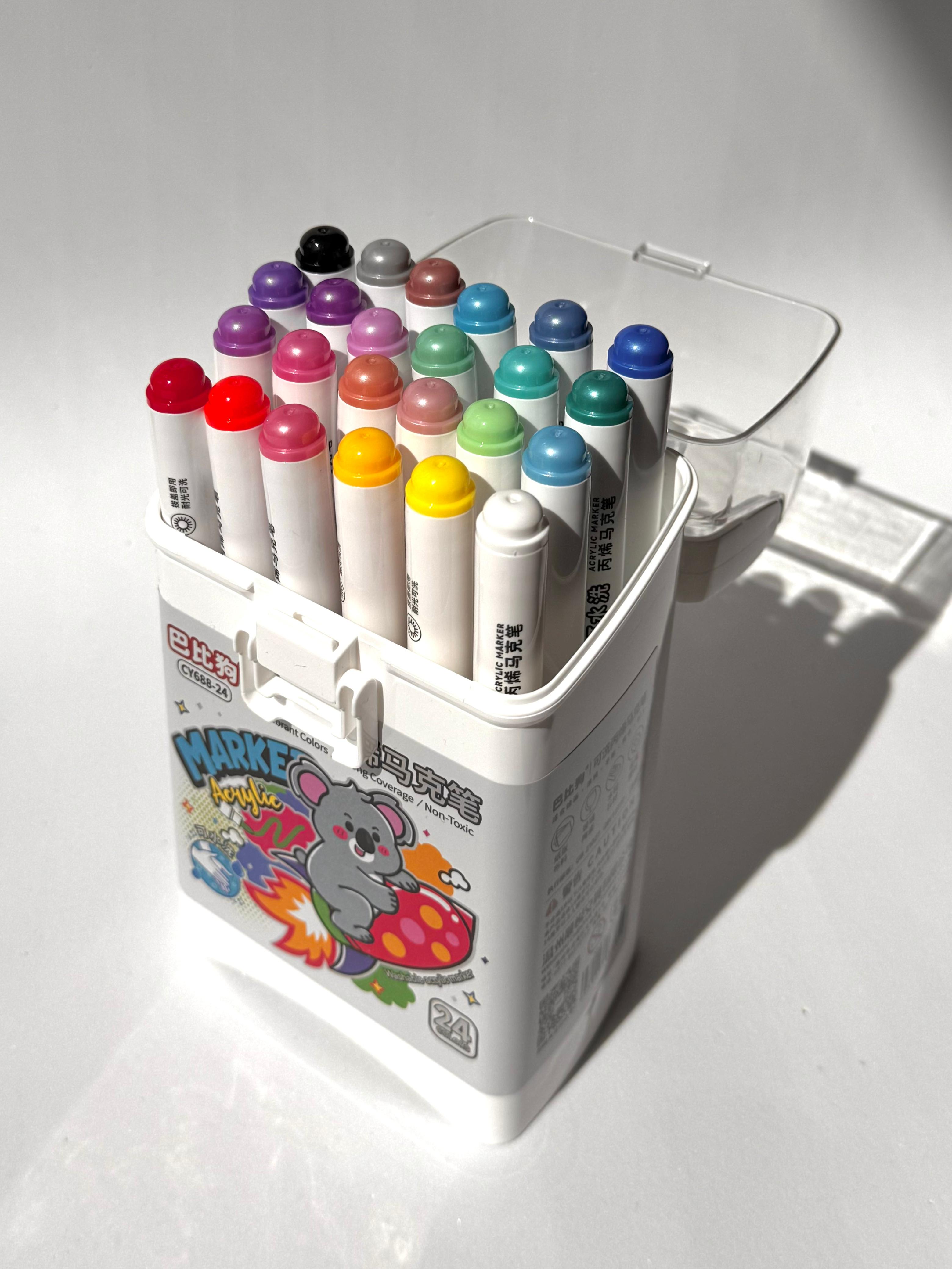 აკრილის მარკერი 24ფერიანი