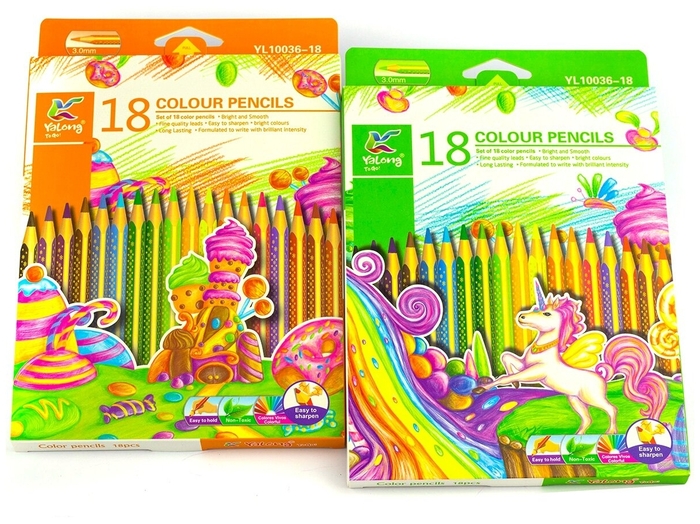 ფერადი ფანქარი იალონგი 18ფ 10036-18