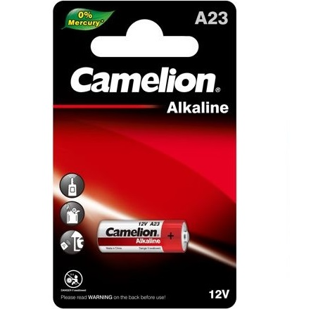 ელემენტი,5056 Camelion Alkaline (mercury free) A23  1ც შეკვრა A23-BP1(0%Hg)