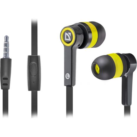 ყურსასმენი Pulse 420 yellow black + yellow, in-ear (63421) DEFENDER 4714033634212