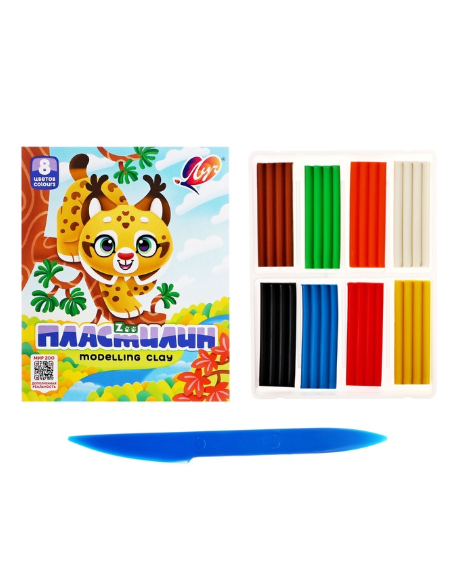 პლასტელინი 8ფ. LUCH "Zoo" (30) 29С 1720-08