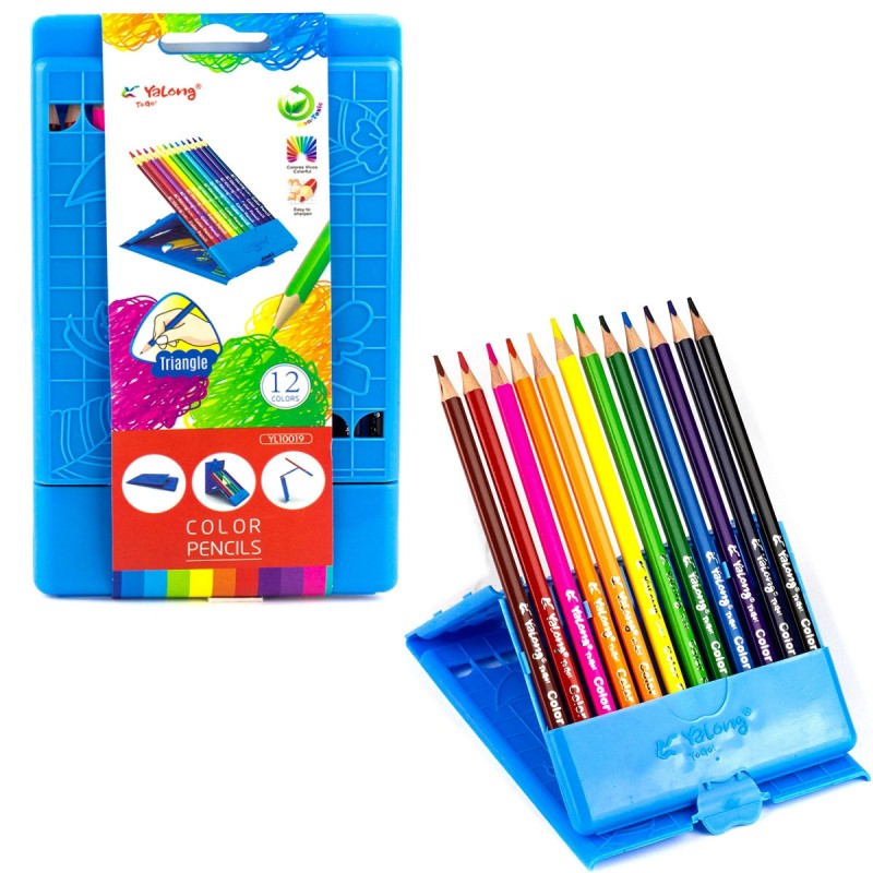 ფერადი ფანქარი იალონგი 18ფ პლასმასში 10019-18