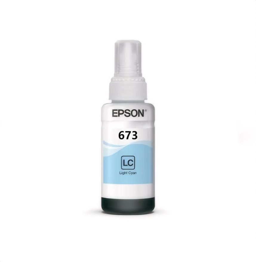პრინტერის მელანი ღია ცისფერი INK - Epson T673 Genuine (LC) L800(C13T67354A) 70ml