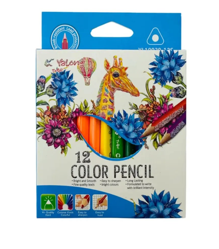 ფერადი ფანქარი 12 ფერიანი YALONG