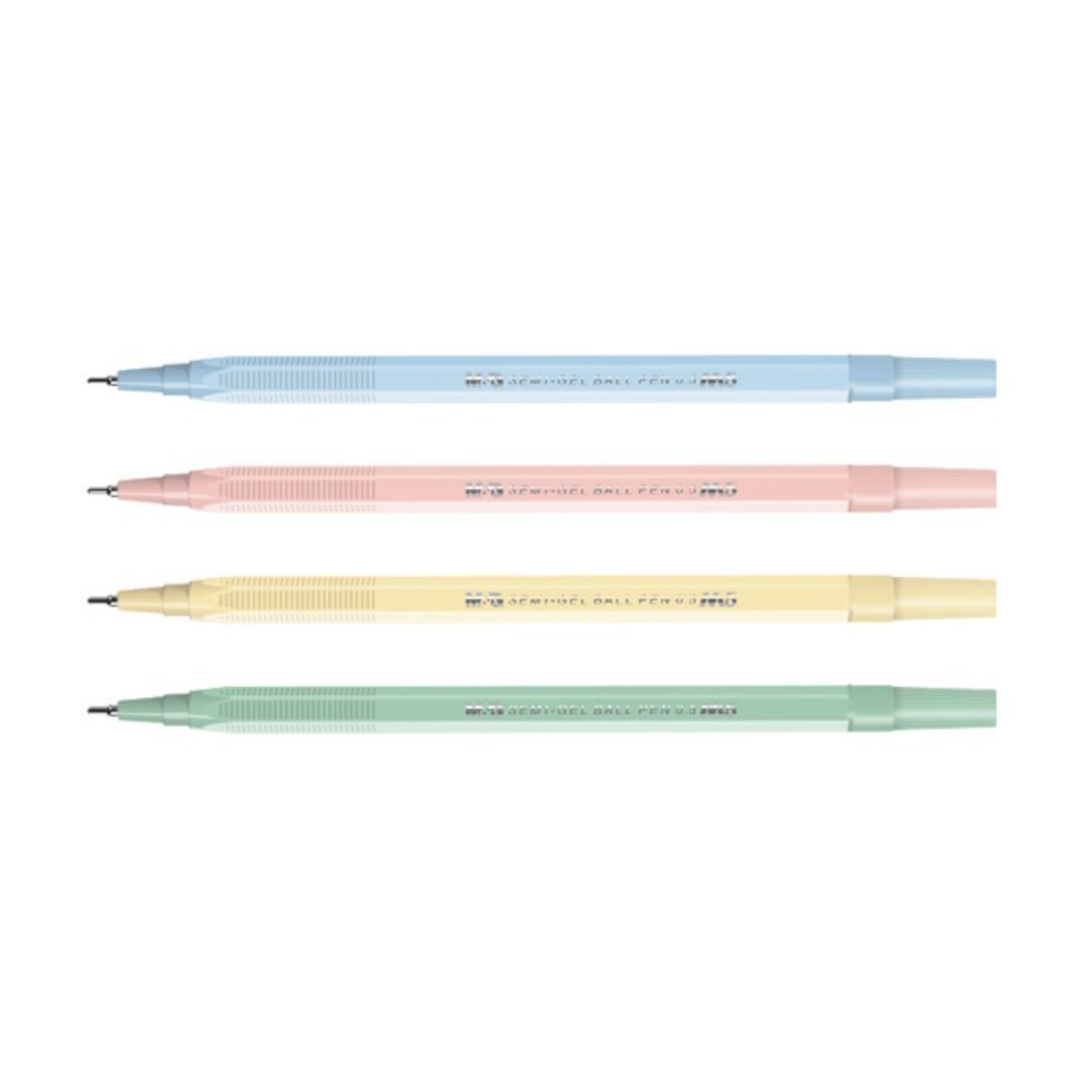 კალამი 0.5მმ სახვადასხვა ფერის კორპუსით ლურჯი მელნით M&G ABP64780