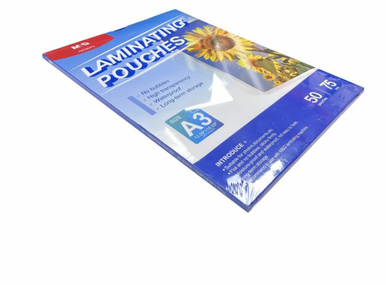 ლამინირების ფირი ა3 75მიკრონიანი 50ცალიანი M&G ASC993P0