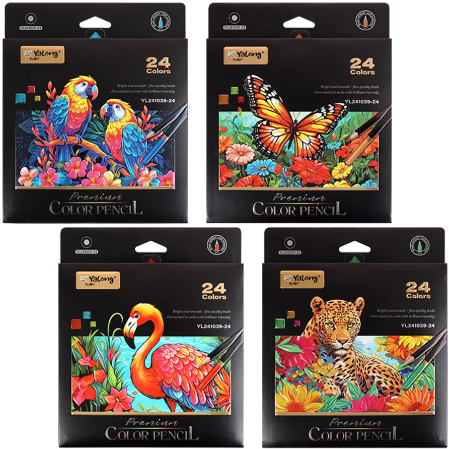 ფერადი ფანქარი 24ფერიანი  YL241039-24