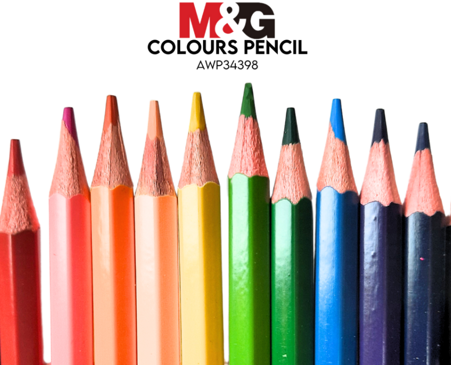 ფერადი ფანქრები ხის 48 ფერიანი HEX M&G AWP34398