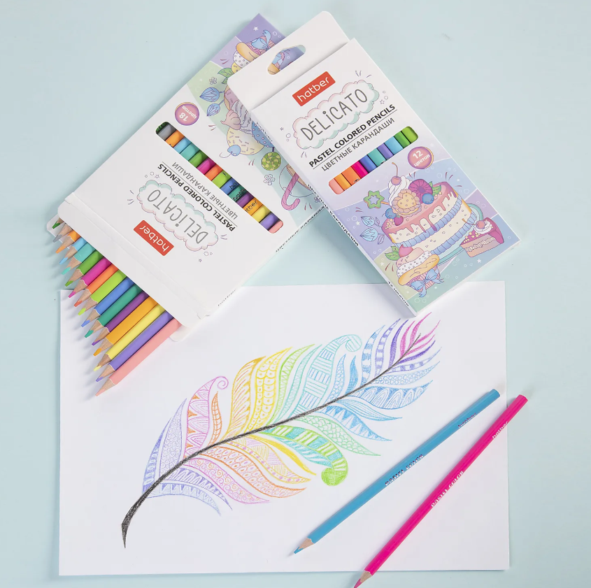 ფანქარი ფანქარი 12ფერიანი Delicato  HATBER CS_072213