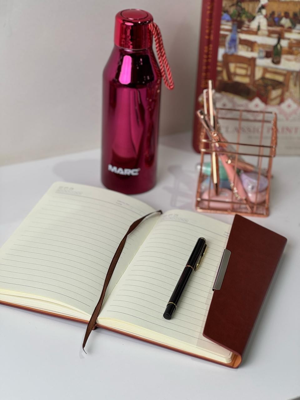 ბლოკნოტი ა5 კალმით და ყუთით 2530