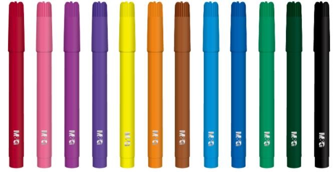 ფლომასტერი 6 ფერიანი