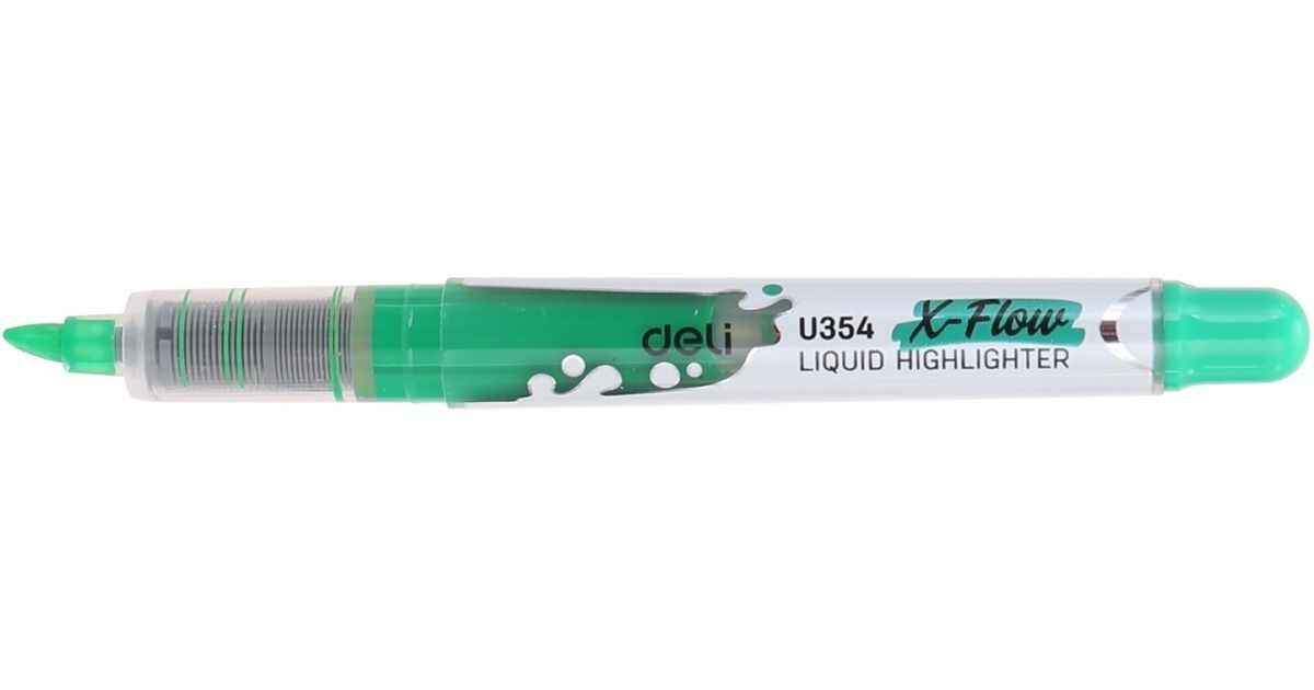 ტექსტ მარკერი GREEN U35450 ,DELI