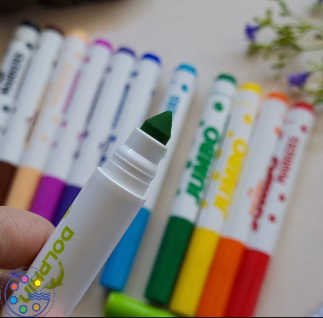 მარკერი რეცხვადი 12 ფერიანი  JWM0893