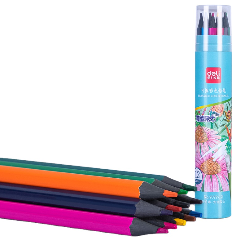 ფერადი ფანქარი 12ფერიანი DELI 7072-12