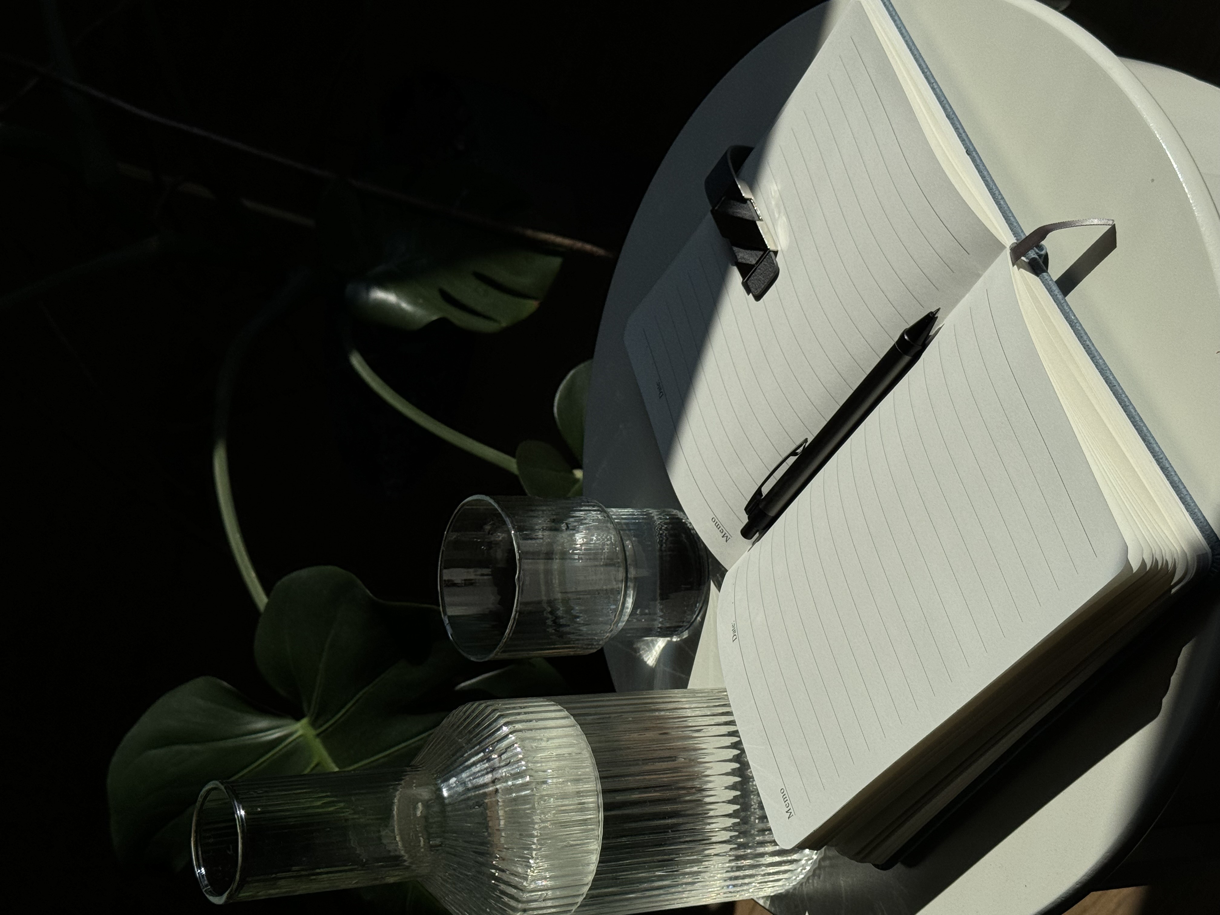 ბლოკნოტი კალმით