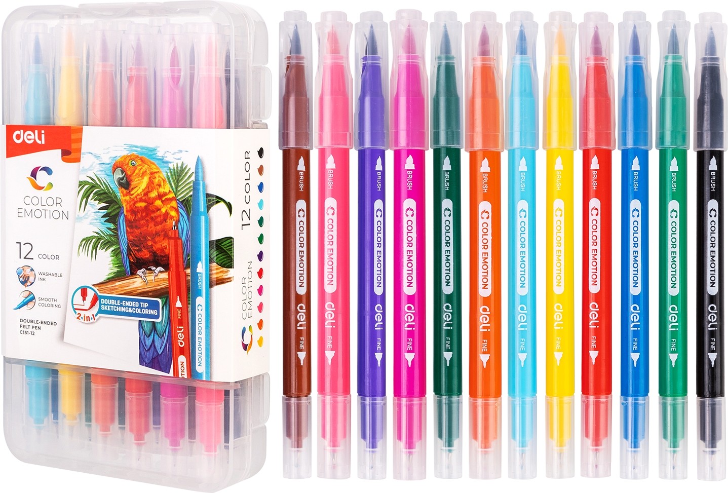 ფლომასტერი 12 ფერიანი