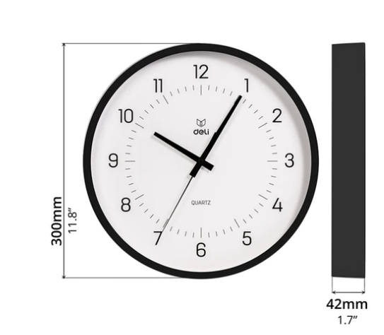 საათი 28.5 მმX 28.5მმ X 47მმ DELI LE401