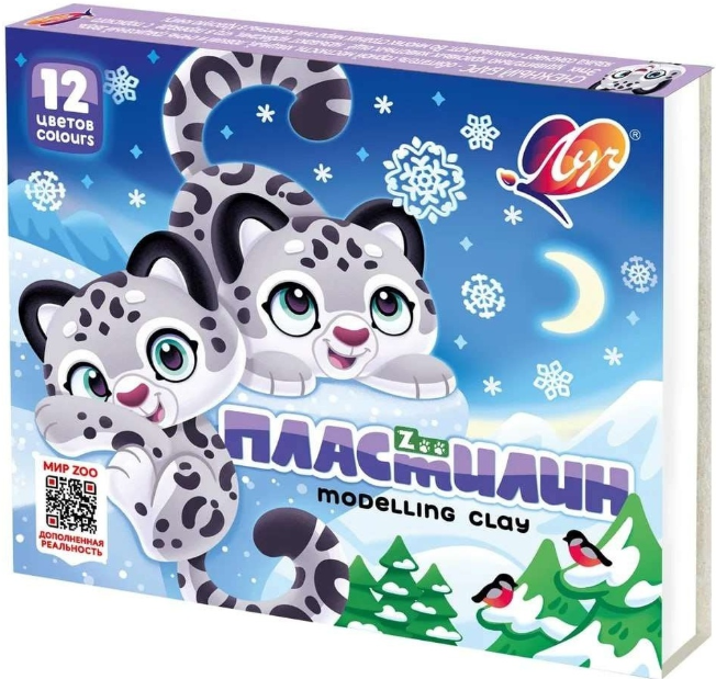 პლასტელინი 12ფ. LUCH "Zoo" (20) 29С 1722-08