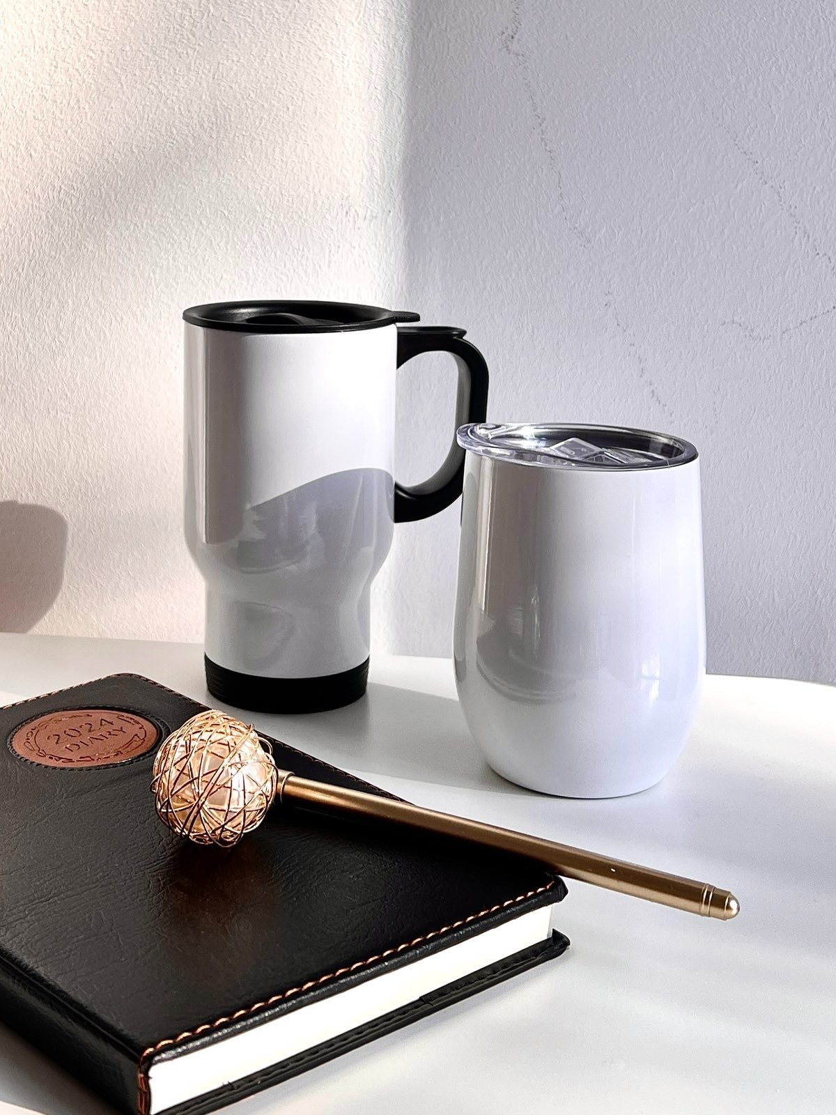 ჭიქა თერმული პლასტმასის სახელურით და თავსახურით 1-8