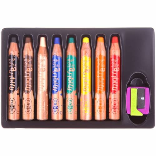 ფერადი ფანქარი 8ფ JUMBO სათლელით "Малыш"  ГАММА