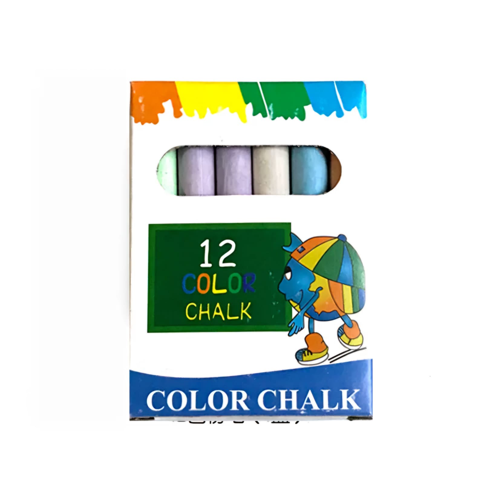 ცარცი 12 ცალიანი თეთრი/ფერადი