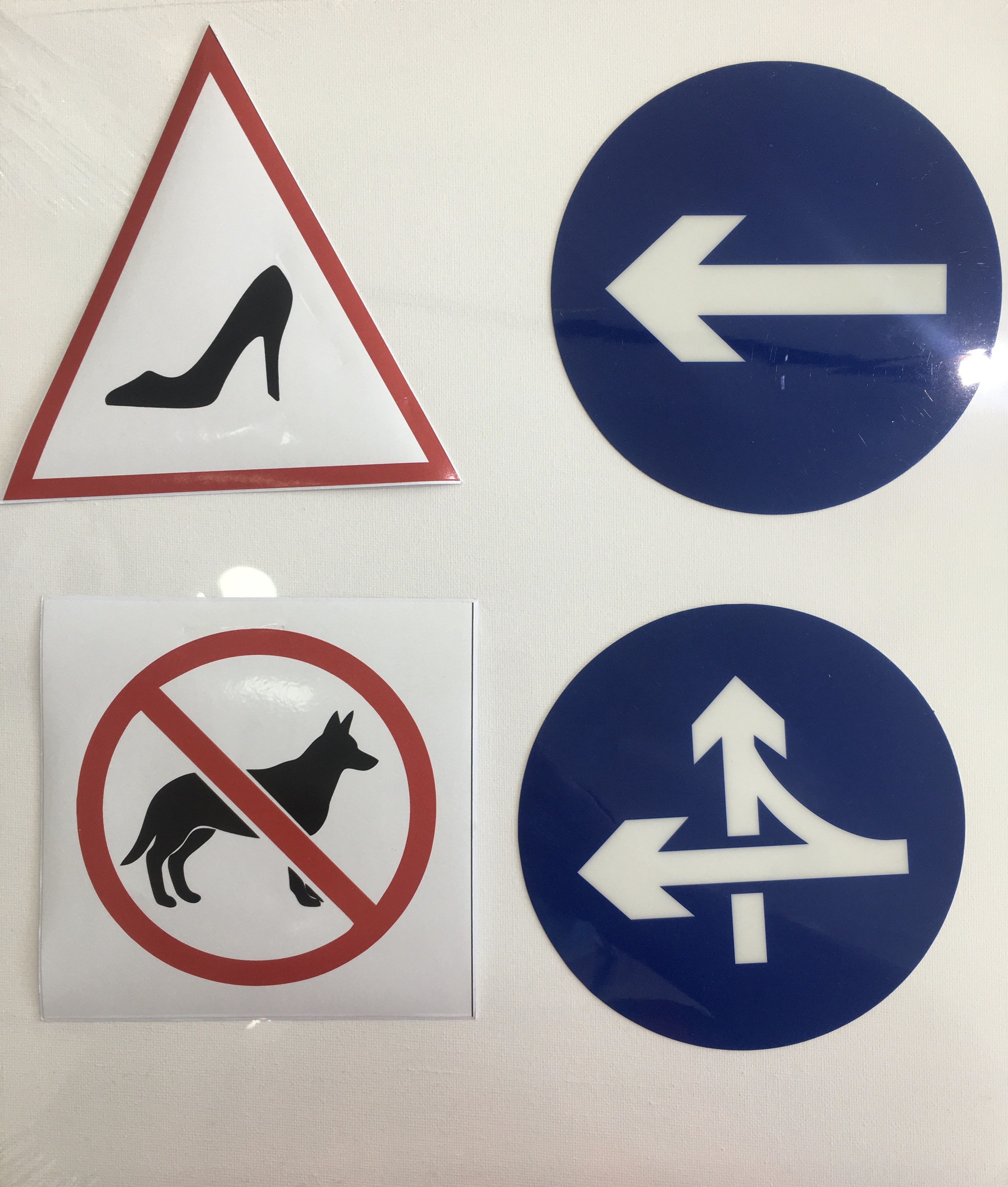 5255 სტიკერი გამაფრთხილებელი ნიშნები/ ამკრძალავი ნიშნები