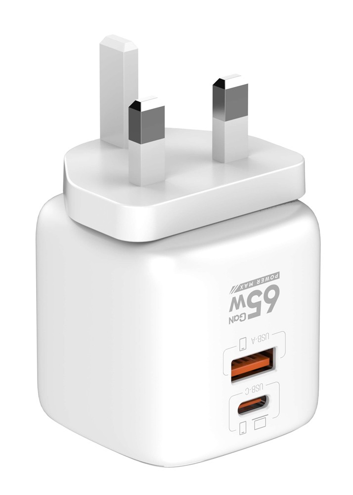 LDNIO დამტენი + კაბელი Q2617 65W GaN Super Fast Charger, Including US+EU+UK, Type C-Type C