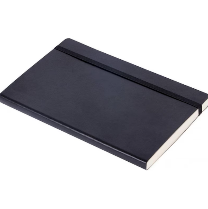 ბლოკნოტი რეზინის სამაგრით ა5 96 ფურც ცალხაზიანი შიდა ჯიბით 3347