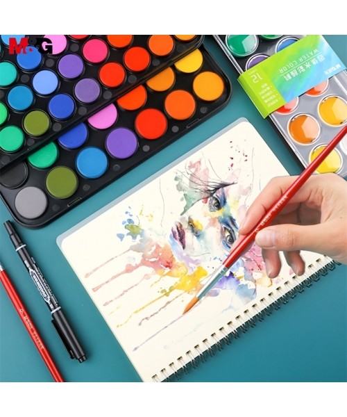 აკვარელის საღებავი 28 ფერიანი 1 ფუნჯით APLN6565 M&G