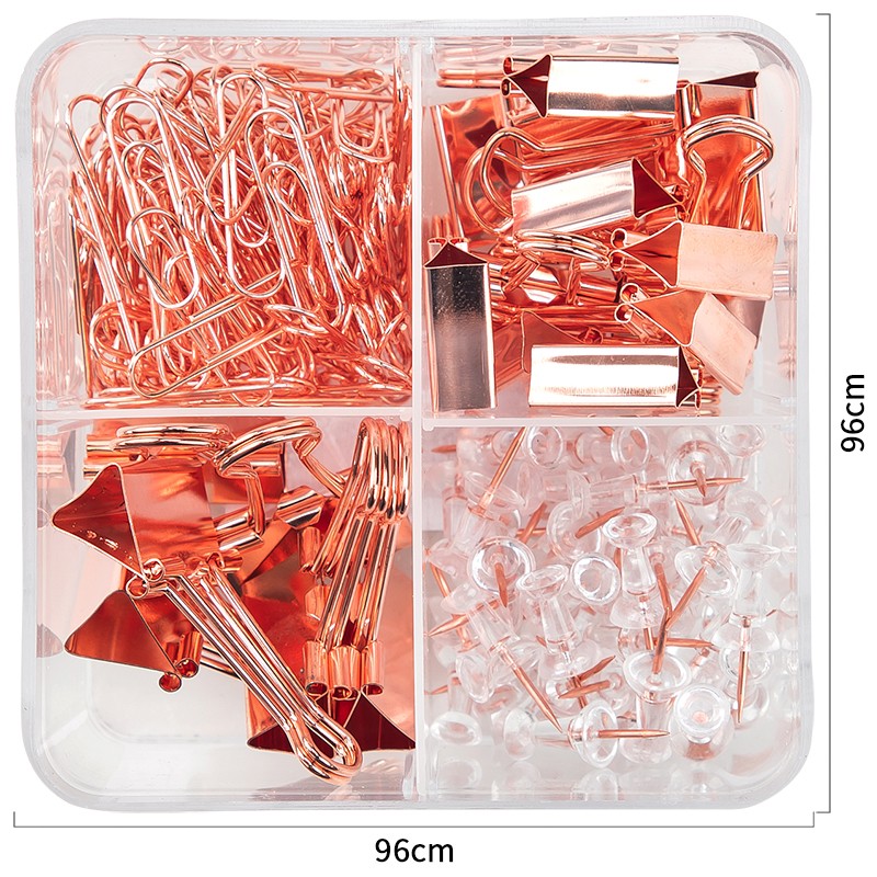 ნაკრები:საკანცელარიო კლიფსი(ლითონის),სკრეპი,GOLDEN 78551 , DELI