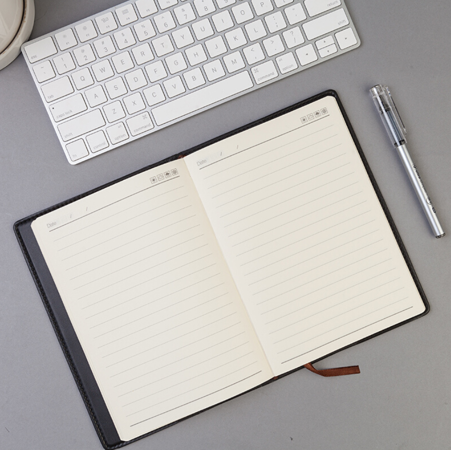 ბლოკნოტი 25K 205*143 ცალხაზიანი ტყავის შემცვლელის ყდით 120 ფურცლიანი APYD2K78 M&G